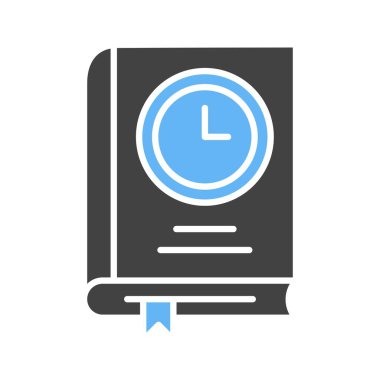 Tarih Kitabı Simgesi resmi. Mobil uygulama için uygun.