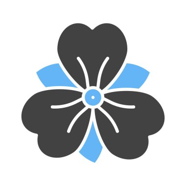 Iris Simgesi görüntüsü. Mobil uygulama için uygun.