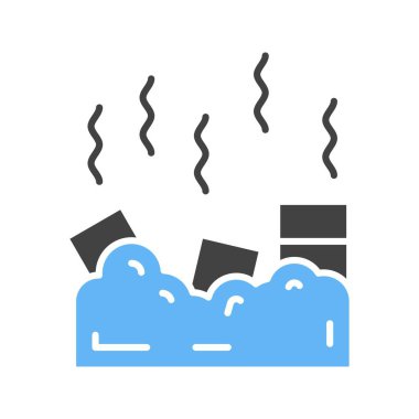 Çöp Doldur Simgesi resmi. Mobil uygulama için uygun.