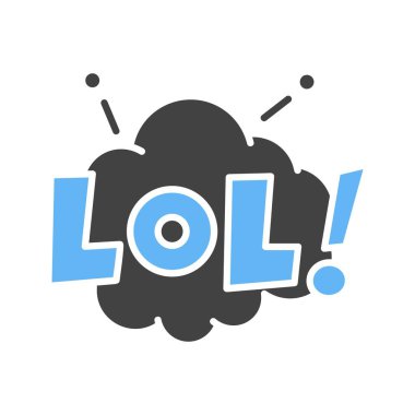 Lol Simgesi Simgesi resmi. Mobil uygulama için uygun.