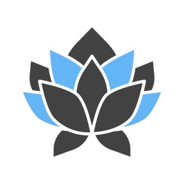 Lotus Çiçeği Simgesi resmi. Mobil uygulama için uygun.