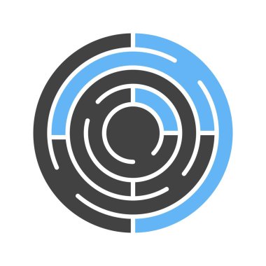 Maze Simgesi resmi. Mobil uygulama için uygun.