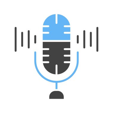 Mikrofon Simgesi resmi. Mobil uygulama için uygun.