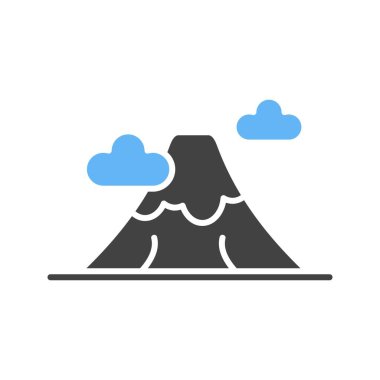 Dağ Simgesi görüntüsü. Mobil uygulama için uygun.