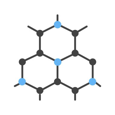 Nanoteknoloji ikon görüntüsü. Mobil uygulama için uygun.