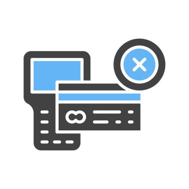 Reddedilmiş Simge resmi. Mobil uygulama için uygun.