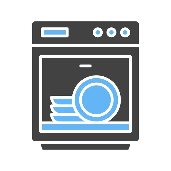 Dish Washer Icon Image Convient Pour Une Application Mobile — Image vectorielle