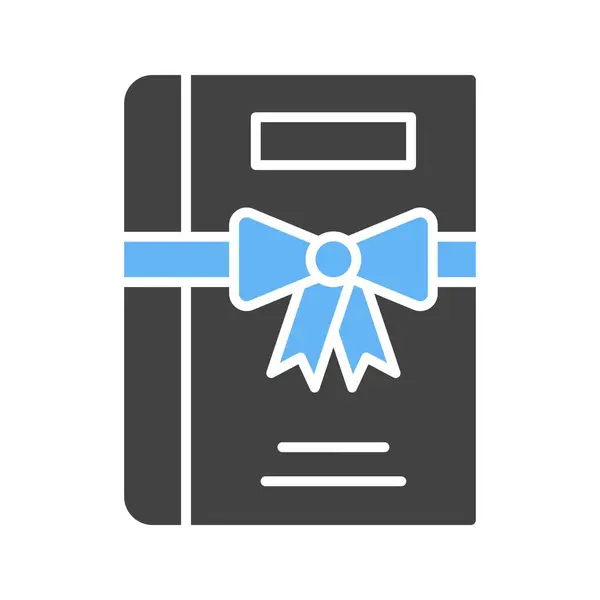 Εικονίδιο Βιβλίου Δώρων Κατάλληλο Για Mobile Εφαρμογή — Διανυσματικό Αρχείο