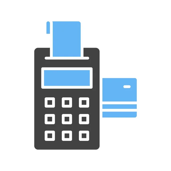Betalingsterminal Icon Bilde Egnet Mobil Anvendelse – stockvektor