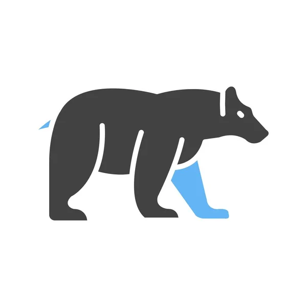 Polar Bear Icon Image Suitable Mobile Application — Stock Vector