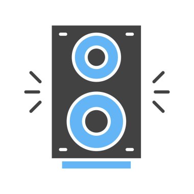 Hoparlör simgesi resmi. Mobil uygulama için uygun.