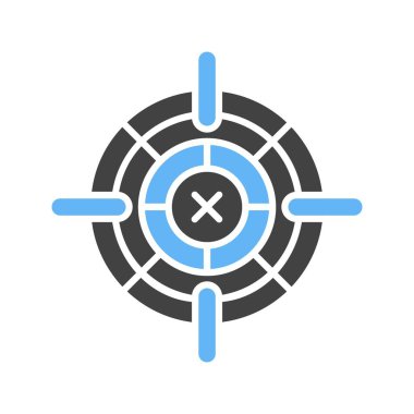 Hedef simgesi görüntüsü. Mobil uygulama için uygun.