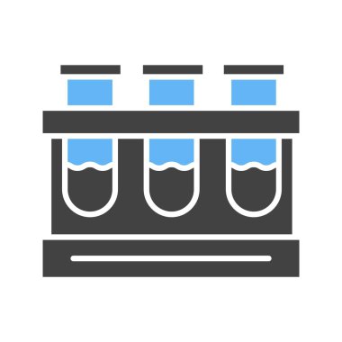 Tüplerin simge resmini test et. Mobil uygulama için uygun.