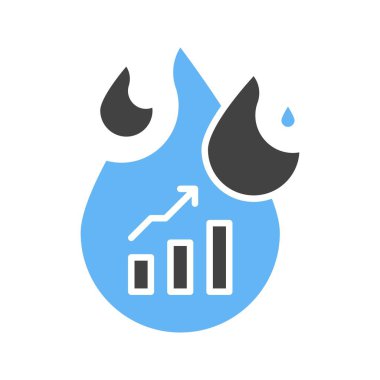 Eğilim simgesi resmi. Mobil uygulama için uygun.