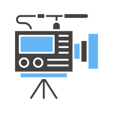 Video Kamera simgesi resmi. Mobil uygulama için uygun.