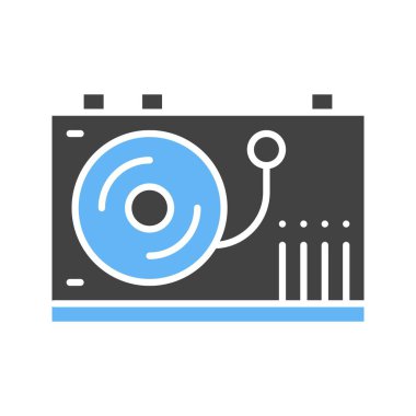 Vinil Oyuncu simgesi resmi. Mobil uygulama için uygun.