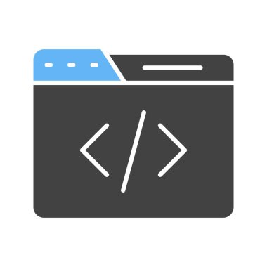 Web tasarımı simgesi resmi. Mobil uygulama için uygun.