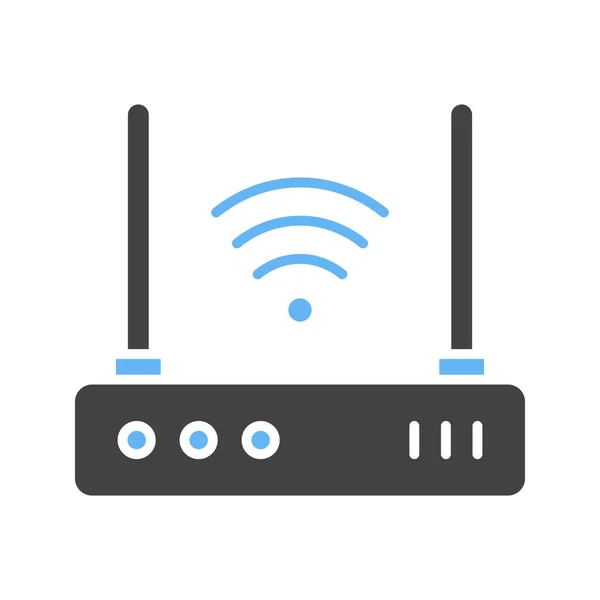 Immagine Router Icon Adatto Applicazioni Mobili — Vettoriale Stock