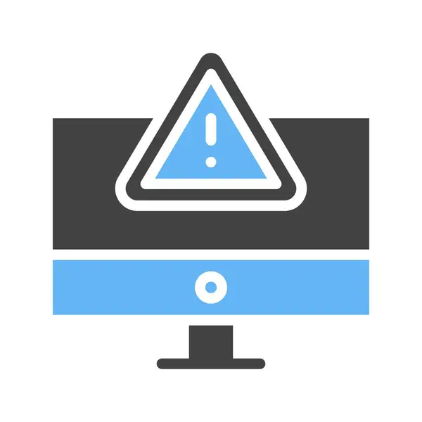 Warning Icon Image Suitable Mobile Application — Stock Vector