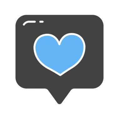 Kalp Simgesi görüntüsü. Mobil uygulama için uygun.