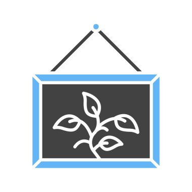 Tahta Duvar Çerçeve simgesi resmi. Mobil uygulama için uygun.