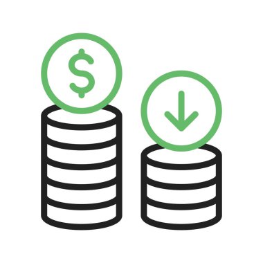 İflas simgesi vektör görüntüsü. Mobil uygulama web uygulaması ve yazdırma ortamı için uygundur.