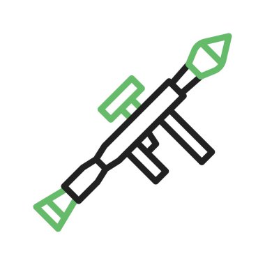 Bazuka simgesi vektör görüntüsü. Mobil uygulama web uygulaması ve yazdırma ortamı için uygundur.