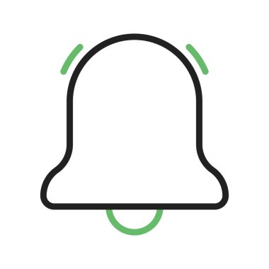 Çan simgesi vektör görüntüsü. Mobil uygulama web uygulaması ve yazdırma ortamı için uygundur.