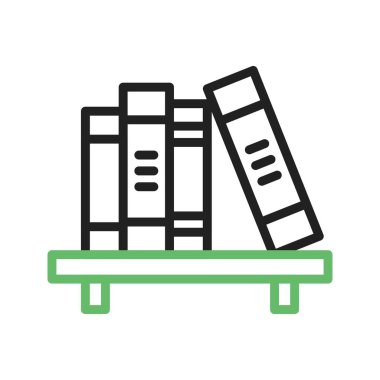 Kitaplar ikon vektör resmi. Mobil uygulama web uygulaması ve yazdırma ortamı için uygundur.