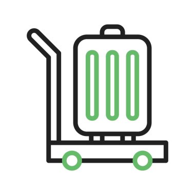 Cart simgesi vektör görüntüsü. Mobil uygulama web uygulaması ve yazdırma ortamı için uygundur.