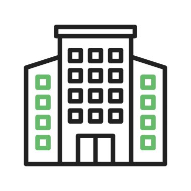 Şirket simgesi vektör görüntüsü. Mobil uygulama web uygulaması ve yazdırma ortamı için uygundur.