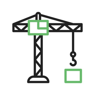 Crane Kulesi ikon vektör görüntüsü. Mobil uygulama web uygulaması ve yazdırma ortamı için uygundur.