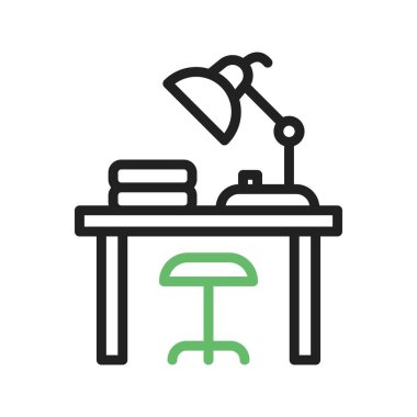 Masa lambası simgesi vektör görüntüsü. Mobil uygulama web uygulaması ve yazdırma ortamı için uygundur.