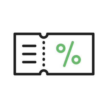 İndirimli simge vektör resmi. Mobil uygulama web uygulaması ve yazdırma ortamı için uygundur.