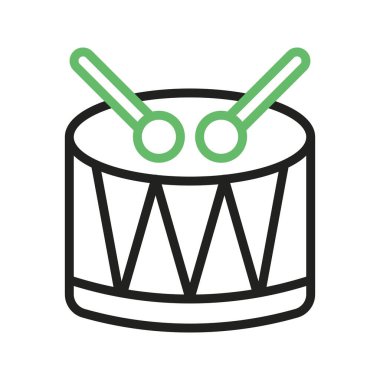 Davul simgesi vektör görüntüsü. Mobil uygulama web uygulaması ve yazdırma ortamı için uygundur.