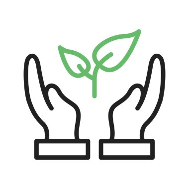 Ekoloji ikonu vektör görüntüsü. Mobil uygulama web uygulaması ve yazdırma ortamı için uygundur.