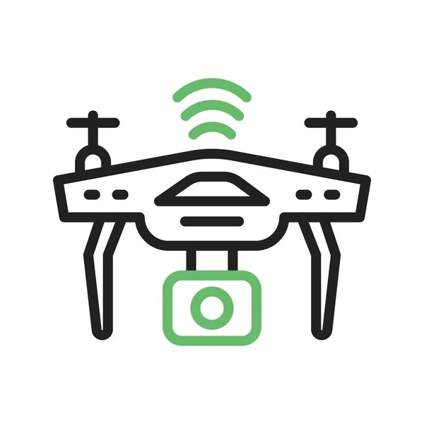 Image Vectorielle Icône Drone Convient Aux Applications Mobiles Aux Applications — Image vectorielle