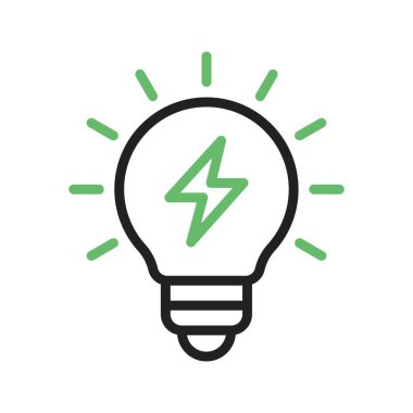 Enerji ikonu vektör görüntüsü. Mobil uygulama web uygulaması ve yazdırma ortamı için uygundur.