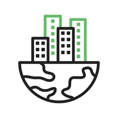 Çevre simgesi vektör görüntüsü. Mobil uygulama web uygulaması ve yazdırma ortamı için uygundur.