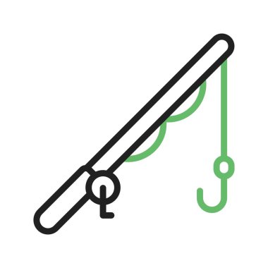 Balık Çubuğu simgesi vektör görüntüsü. Mobil uygulama web uygulaması ve yazdırma ortamı için uygundur.