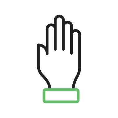 El simgesi vektör görüntüsü. Mobil uygulama web uygulaması ve yazdırma ortamı için uygundur.