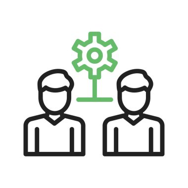 Kişiler arası ikon vektör görüntüsü. Mobil uygulama web uygulaması ve yazdırma ortamı için uygundur.