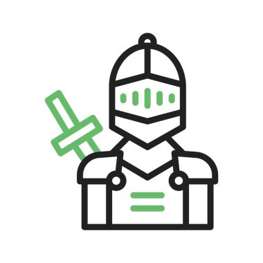 Şövalye ikonu vektör görüntüsü. Mobil uygulama web uygulaması ve yazdırma ortamı için uygundur.