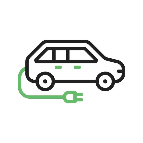 Elektroauto Icon Vektor Bild Geeignet Für Mobile Applikationen Und Printmedien — Stockvektor