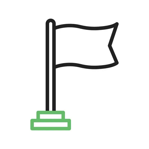 Векторное Изображение Значка Флага Подходит Мобильных Приложений Веб Приложений Печатных — стоковый вектор