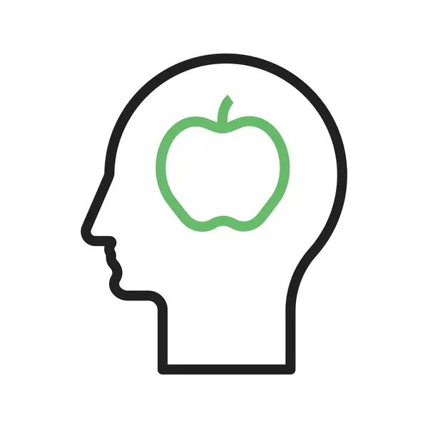 Healthy Mind Symbolvektorbild Geeignet Für Mobile Applikationen Und Printmedien — Stockvektor