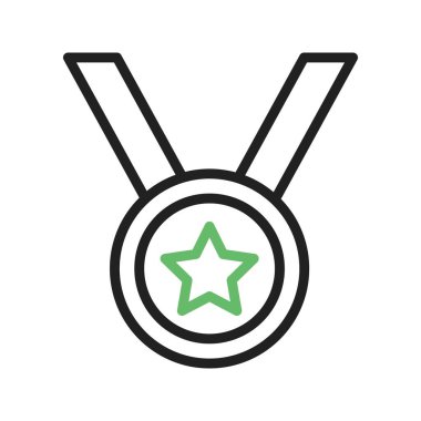 Madalya ikonu vektör görüntüsü. Mobil uygulama web uygulaması ve yazdırma ortamı için uygundur.