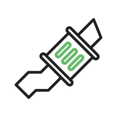 Egzoz simgesi vektör resmi. Mobil uygulama web uygulaması ve yazdırma ortamı için uygundur.