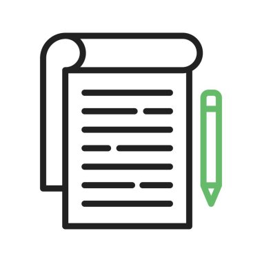 Not simgesi vektör görüntüsü. Mobil uygulama web uygulaması ve yazdırma ortamı için uygundur.