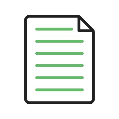 Kağıt simgesi vektör görüntüsü. Mobil uygulama web uygulaması ve yazdırma ortamı için uygundur.